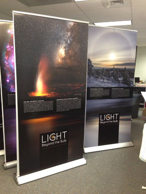 image year of light banner stands